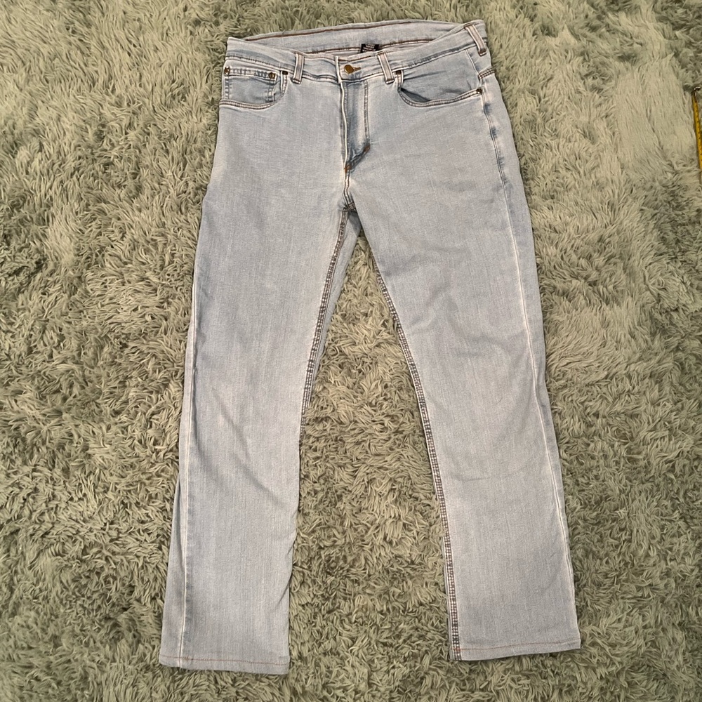 Origin USA Light Wash Delta Flex Jeans-Taper
